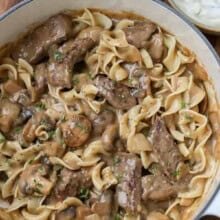 pot of Easy Beef Stroganoff